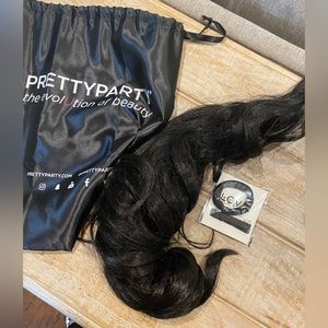 The Ruby Pretty Party ponytail extension black/brown